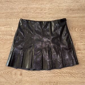 Mango Faux Leather Skirt